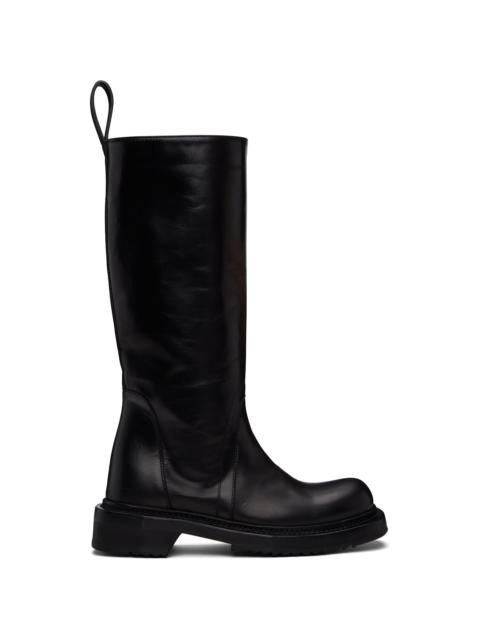 Rick Owens Black Hollywood Pull On Cyclops Tall Boots