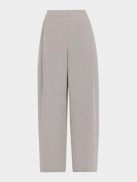 Lafayette 148 New York Cooper Houndstooth Jacquard Barrel Pants