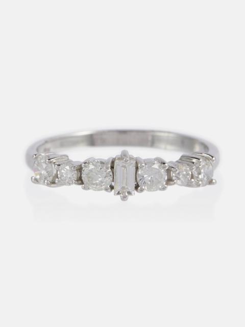 ILEANA MAKRI Rivulet 18kt white gold ring with diamonds