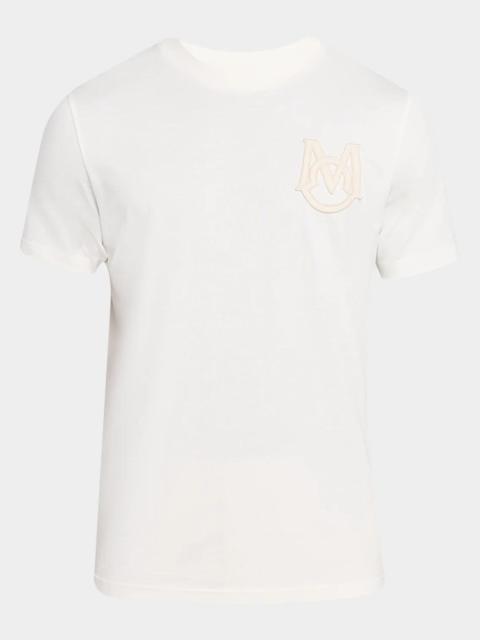 Moncler Men's Crewneck Monogram Cotton Jersey T-Shirt