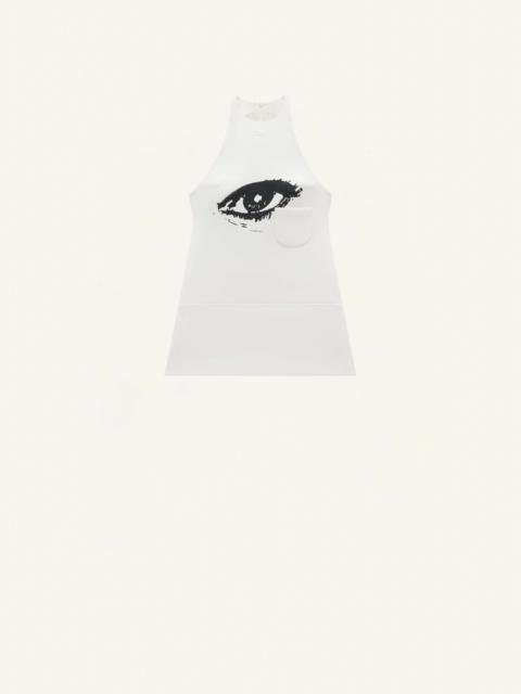 courrèges PRINTED SLEEVELESS MINI DRESS