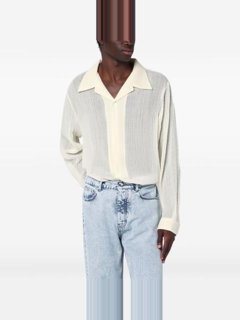 Séfr textured long-sleeved shirt