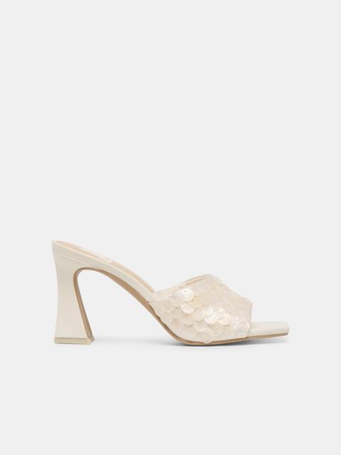 dolce vita NANDY CONFETTI HEELS IVORY SEQUIN