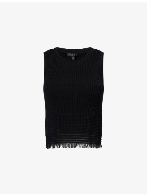 rag & bone Ayan Knitted Cotton-Blend Vest