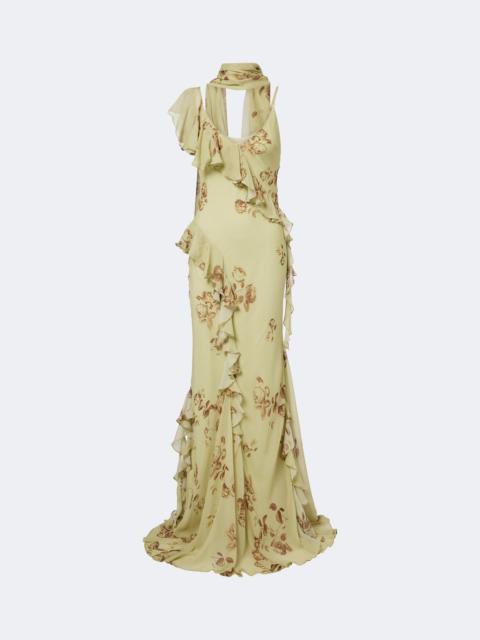 De La Vali Mayara floral georgette maxi dress