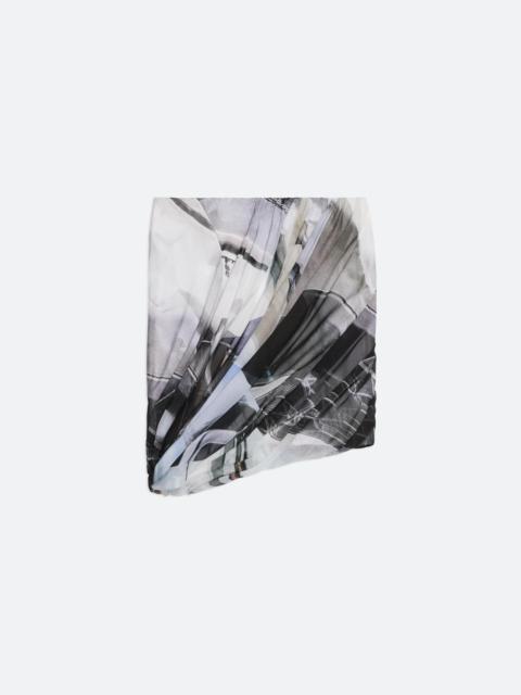 Helmut Lang PRINTED SILK BUBBLE SKIRT