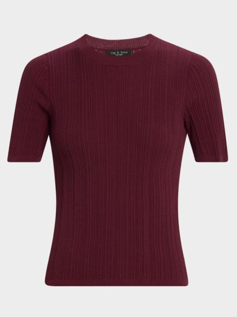 rag & bone Camryn Pointelle Tee