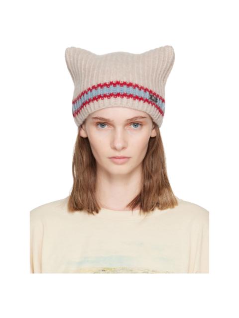 KNWLS Beige Precious Beanie