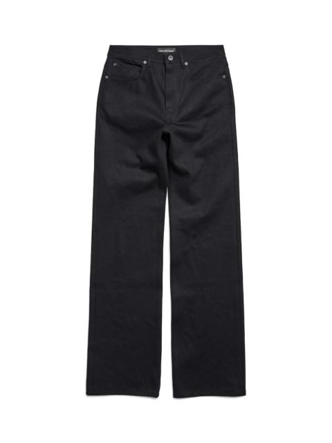BALENCIAGA Women's Straight Fit Pants in Black