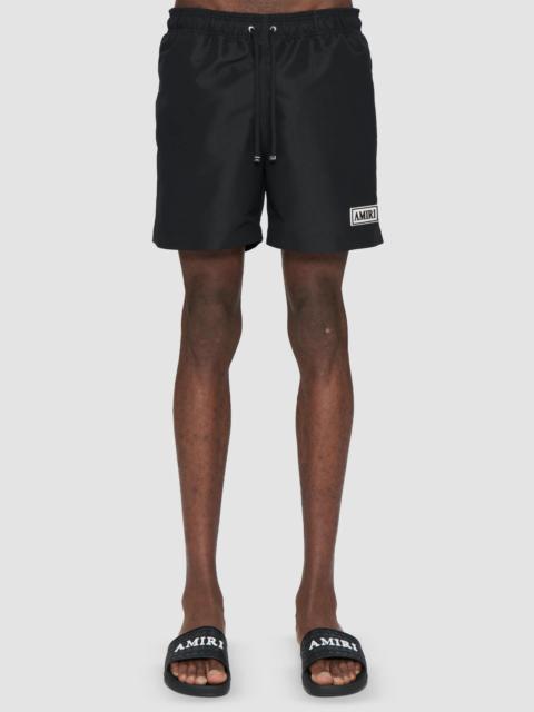 AMIRI Men's Logo Patch Swim Shorts - Black