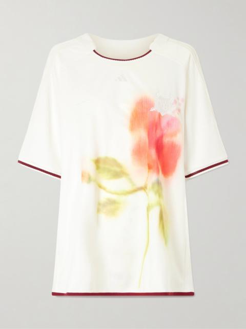 adidas Originals + Wales Bonner Floral-print Recycled Jersey T-shirt
