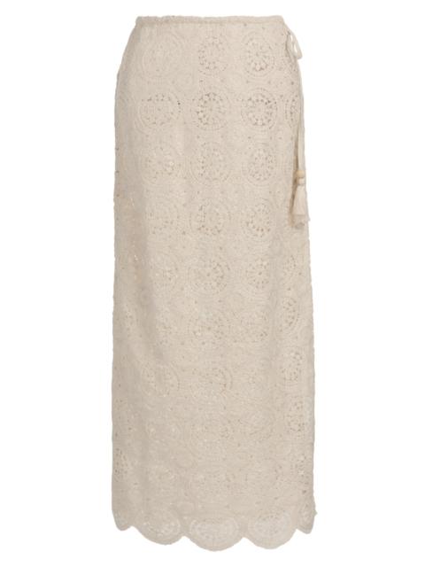 RAMY BROOK Women's Karina Crochet Cover-Up Skirt - Neutral Foil Crochet