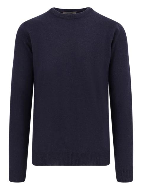 CORNELIANI crew neck ribbed sweatshirt