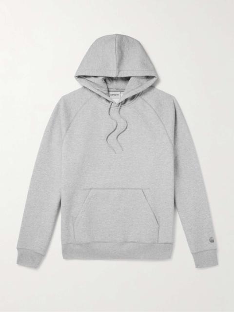 Chase Logo-Embroidered Cotton-Blend Jersey Hoodie