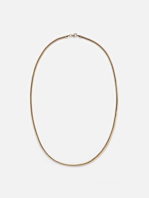 Serpentine 14kt gold chain necklace