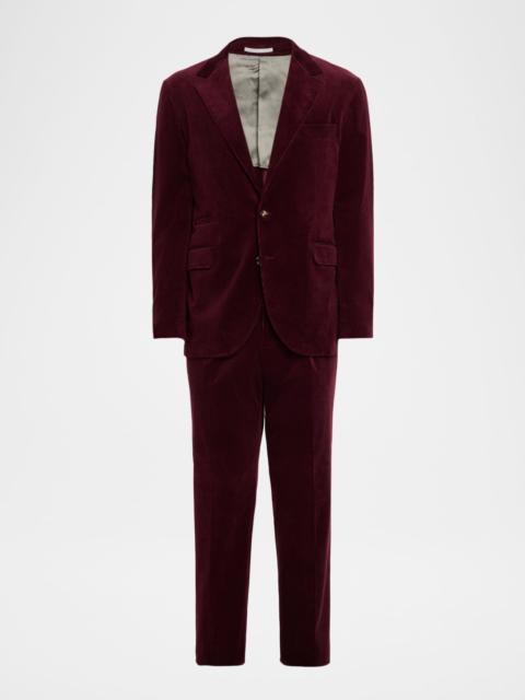 Brunello Cucinelli Men's Fine Wale Corduroy Two-Piece Suit