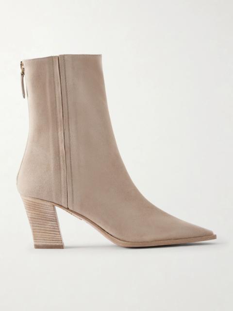 AQUAZZURA Francoise 70 Suede Boots