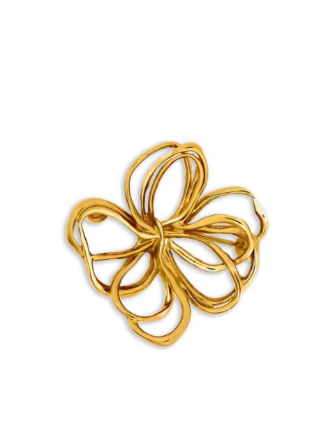 Oscar de la Renta floral brooch
