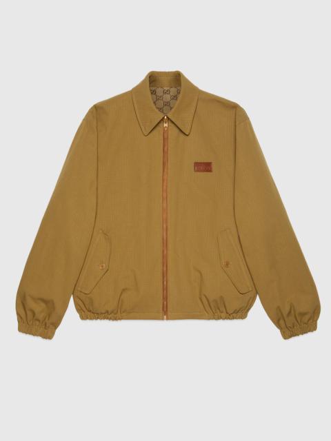 Reversible GG jacket