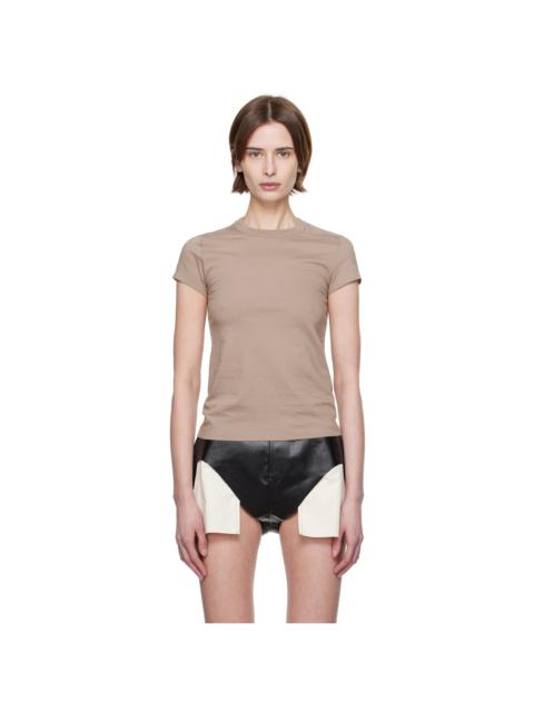 Rick Owens Taupe Hollywood Cropped Level T-shirt