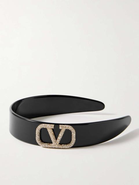 Valentino Embellished resin headband