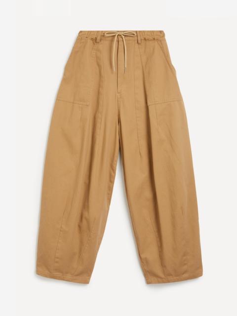 FrizmWORKS Beige Twill Balloon Trousers