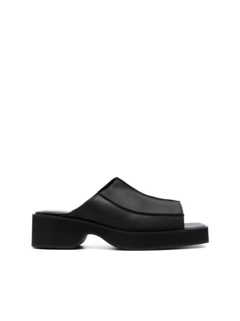 ECKHAUS LATTA Frame 55mm block-heel sandals