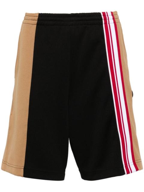 Moschino logo-patch track shorts