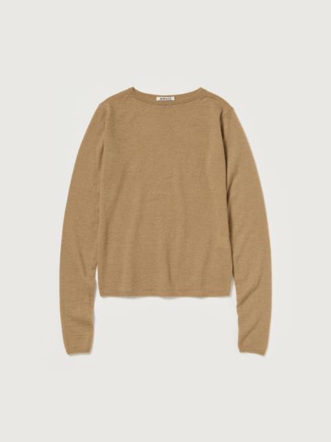 AURALEE HIGH GAUGE SOFT CASHMERE KNIT P/O