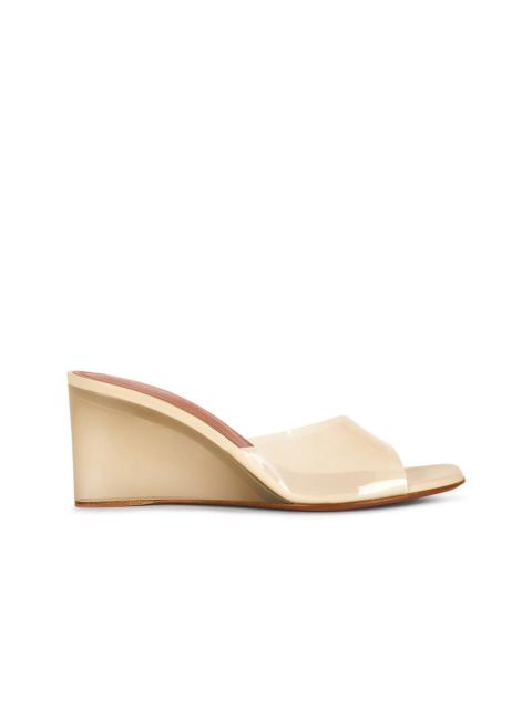 Amina Muaddi Lupita 70 Glass Wedge Sandal