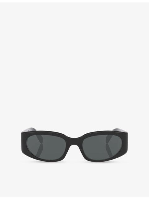 CELINE CL40347U Irregular-Frame Acetate Sunglasses