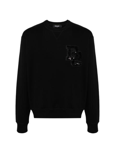 logo-patch cotton sweatshirt