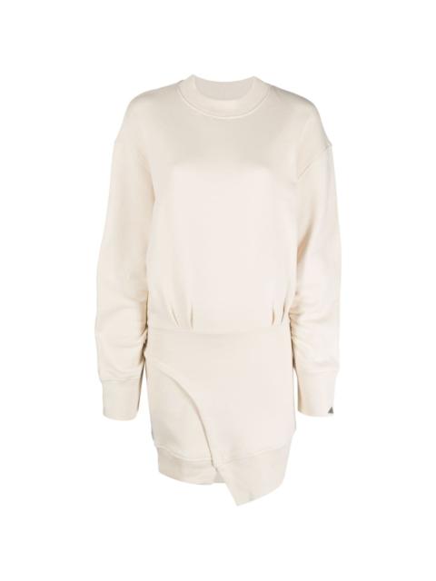 Ivory asymmetric sweater dress