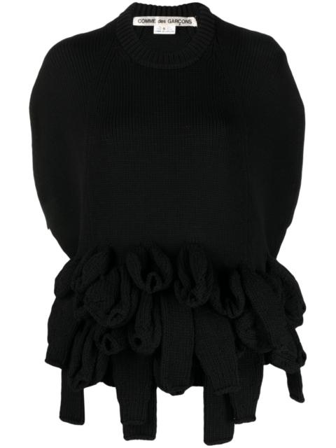 Comme Des Garçons layered-detail crew-neck jumper