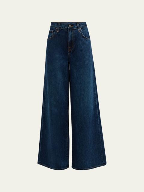 TWP Tiny Dancer Wide-Leg Denim Jeans