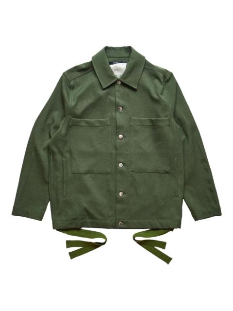 Song for the Mute patch-pocket tie-fastening jacket