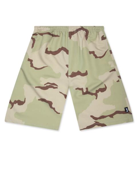 Stüssy BAGGY BEACH SHORT - SAND CAMO