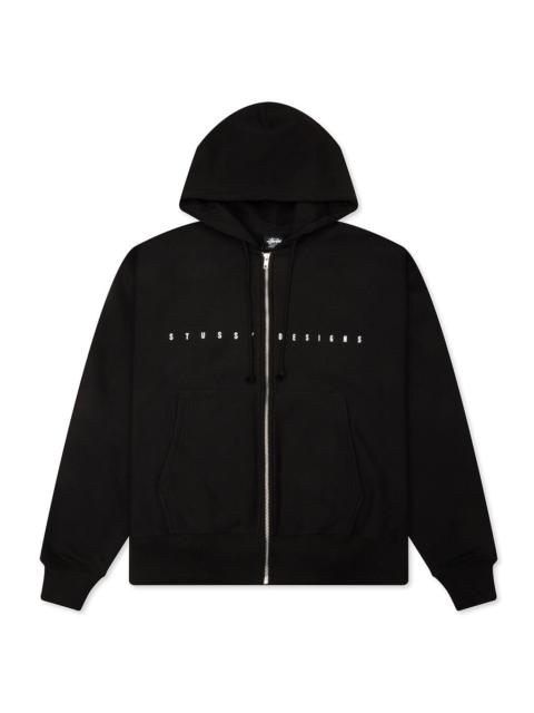 Stüssy S BOX ZIP HOODIE - BLACK