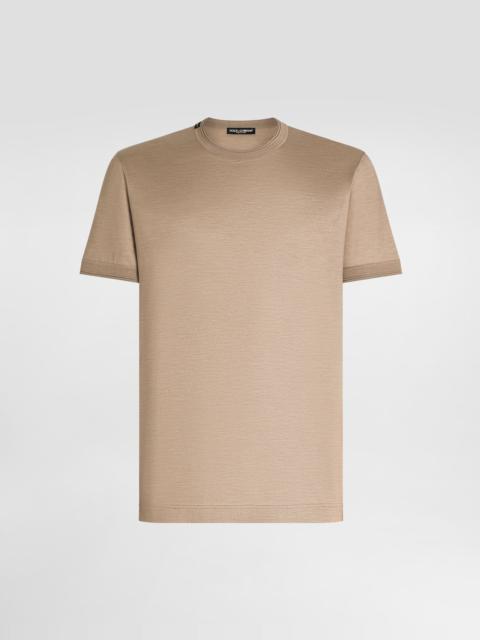 Dolce & Gabbana Short-sleeved silk t-shirt