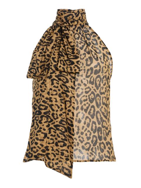 FRANÇOISE Susan Cotton Halter Blouse