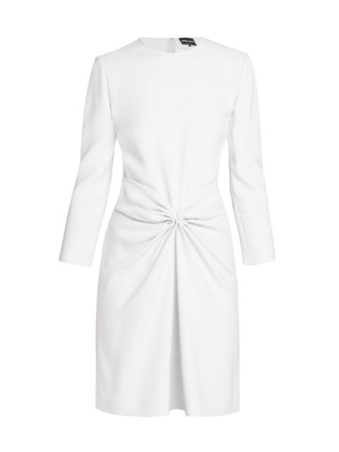 GIORGIO ARMANI Women's Gathered Jersey Minidress - Ice