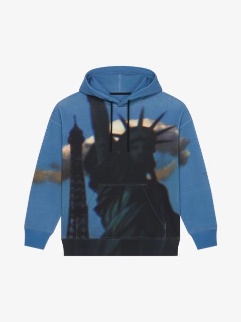 Givenchy SLIM FIT GIVENCHY HOODIE IN JERSEY
