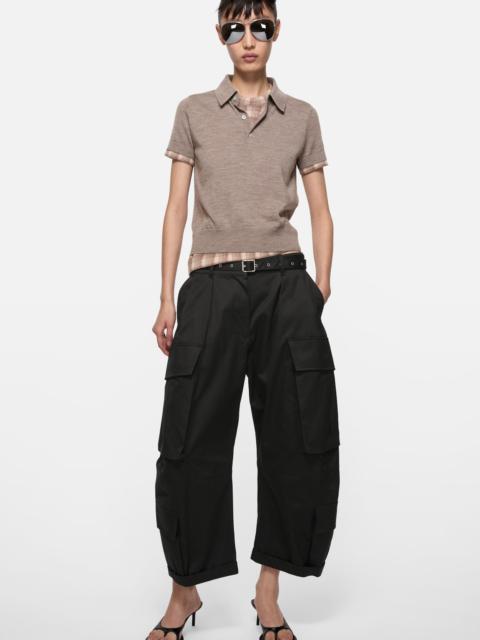 Acne Studios Layered wool knit - Light brown melange