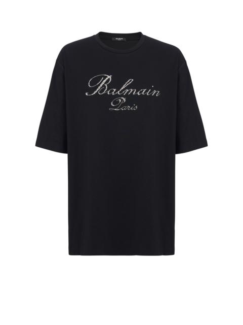 Balmain Signature embroidered T-shirt