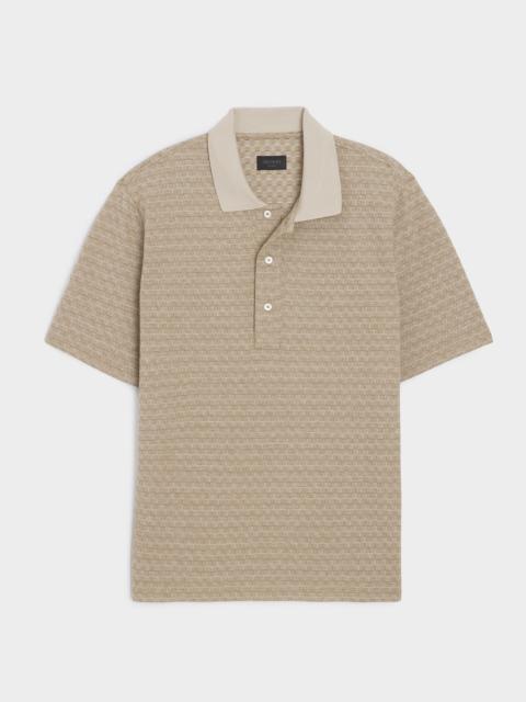 TODD SNYDER Grid Pique Polo