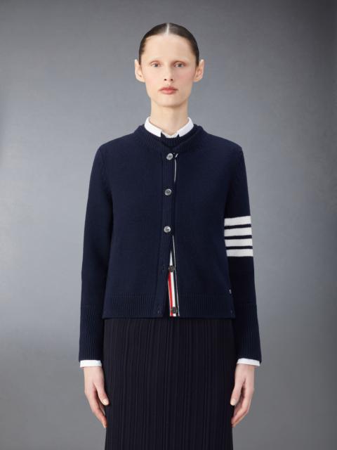 Thom Browne floral-intarsia cotton jumper