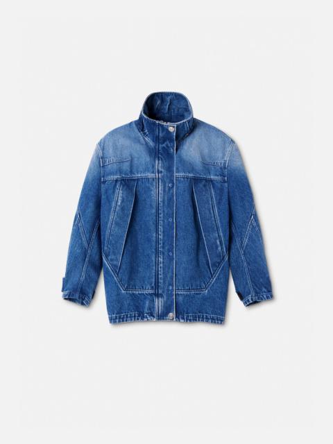 VERSACE Cocoon Denim Parka Jacket