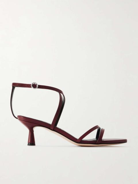 Aeyde Maeve leather sandals Burgundy