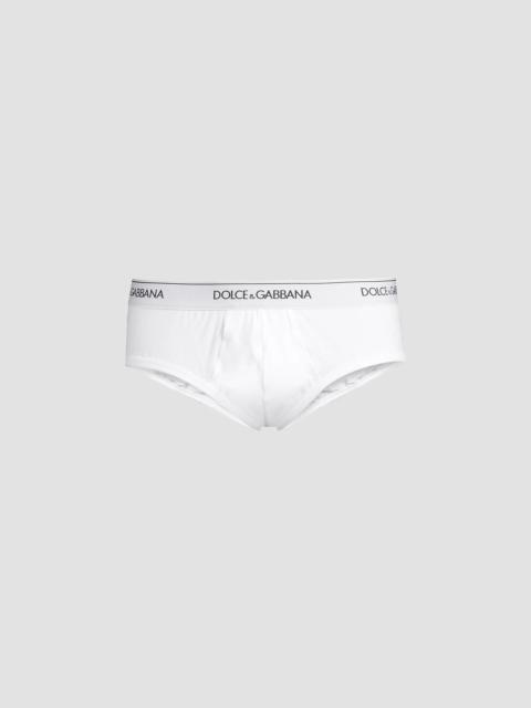 Dolce & Gabbana Men's 2-Pack Brando Briefs Set - Optic White