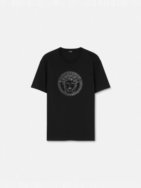 VERSACE Embellished Medusa T-Shirt